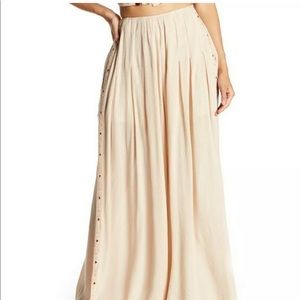 Free People Santoshi Pants Size 8 Beige High-Waist